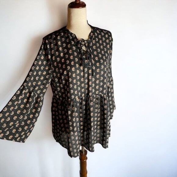 Anthropologie Sundays In Brooklyn Paisley Peplum Top‎ - Picture 6 of 6